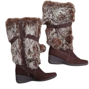 Rasolli Faux Fur Boots